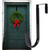 Zenarao Wreath Hanger - Strong Bearing Fall Wreath Christmas Halloween Decorations Carbon Steel Wreath Door Hook 5" Height Wreath Hangers, Home Dcor Accents view 4