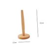 BIUDECO Beech Wood Paper Towel Holder Bounty Paper Towel Dispenser Tissue Roll Holder Heavy Duty Countertop Sturdy Scratch Design view 2