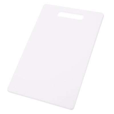 Cabilock Heat-resistant Portable Cutting Board Handle Non-smell Kitchen Tool for Easy Hanging for Meat and Fruit Preparation Easy to Clean White