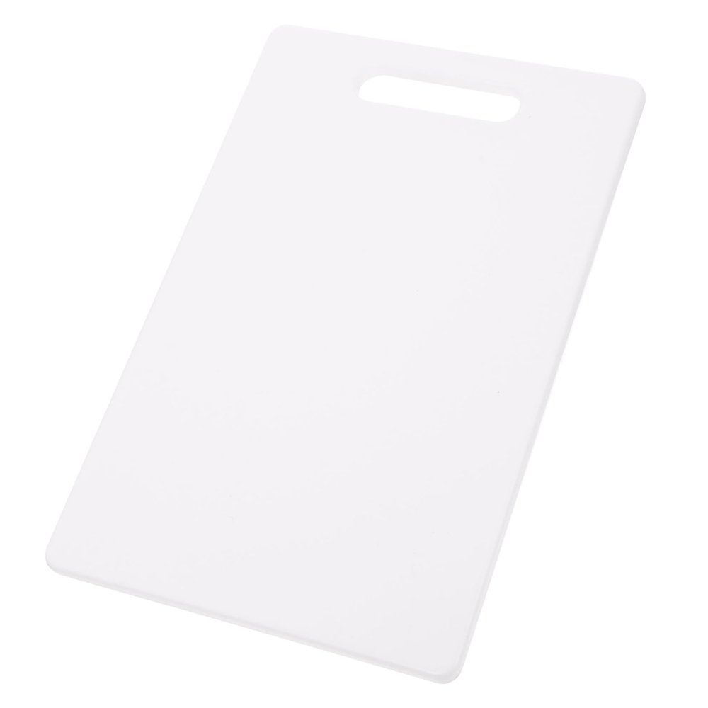 Cabilock Heat-resistant Portable Cutting Board Handle Non-smell Kitchen Tool for Easy Hanging for Meat and Fruit Preparation Easy to Clean White