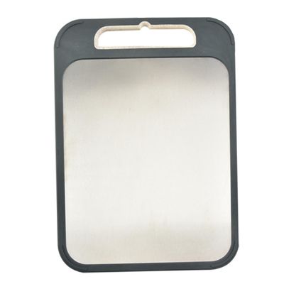 NAMOARLY Stainless Steel Cutting Board Dual-sided Food-grade Chopping Board for Kitchen Lightweight Easy to Clean for Meat Fruits and Vegetables Space-saving Design