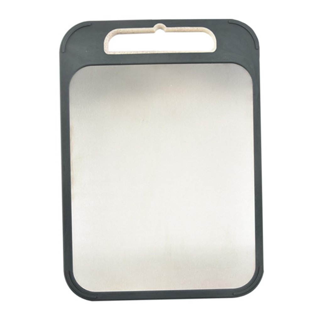 NAMOARLY Stainless Steel Cutting Board Dual-sided Food-grade Chopping Board for Kitchen Lightweight Easy to Clean for Meat Fruits and Vegetables Space-saving Design