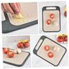 NAMOARLY Stainless Steel Cutting Board Dual-sided Food-grade Chopping Board for Kitchen Lightweight Easy to Clean for Meat Fruits and Vegetables Space-saving Design view 3