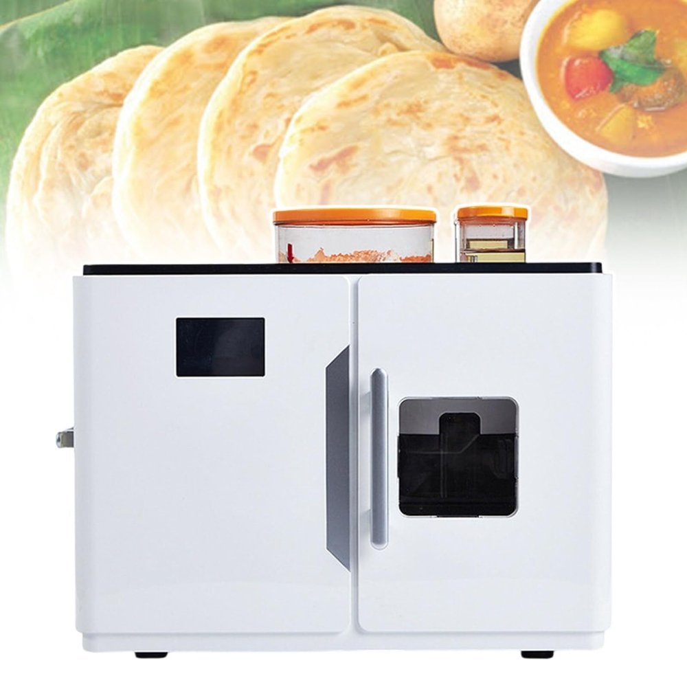 Roti Maker Machine,Automatic Tortilla Maker Machine,Can Make Up to 20 Pancakes at A Time,Touch Control Screen, Adjustable Baking Degree(220v)