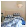 YUSIWOAL Cotton Duvet Cover Set Yarn Dyed Vertical Striped Bedding Comforter Cover Bed Sheet Pillowcases Washed Breathable Bedding(D,Family) view 1