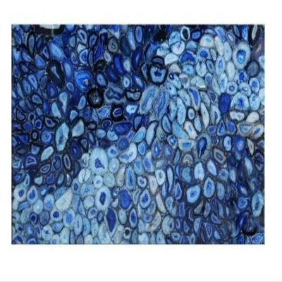 21 x 21 Inches Resin Sofa Table for Living Room and Guest Room Decor Square Shape Blue Agate Coffee Table Top