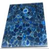 21 x 21 Inches Resin Sofa Table for Living Room and Guest Room Decor Square Shape Blue Agate Coffee Table Top view 4