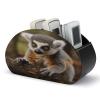 BFGWK Remote Control Holder Stylish Monkey Lemur Cute Printing TV Remote Holder Pu Remote Control Organizer Suitable For Living Room And Bedroom view 1