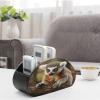 BFGWK Remote Control Holder Stylish Monkey Lemur Cute Printing TV Remote Holder Pu Remote Control Organizer Suitable For Living Room And Bedroom view 4