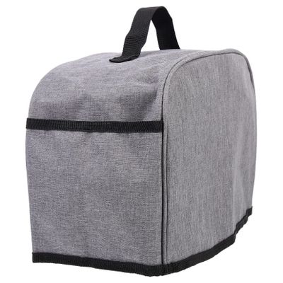 GRIRIW Bread Maker Cover Scratch Protector for Kitchen Appliances Dustproof and Practical Pocket Linen Grey for Toaster and Bread Machine Protection