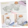 GRIRIW 4pcs Diy Star Heart Glass Jars Cork Lids Wishing Bottles Candy Jars Decorative Storage Containers view 4