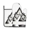Acute Triangle Oven Mitts Insulation Pads, 2-Piece Home Grilling Mitts, Suitable for Kitchen Microwave, Baking, Cooking view 1