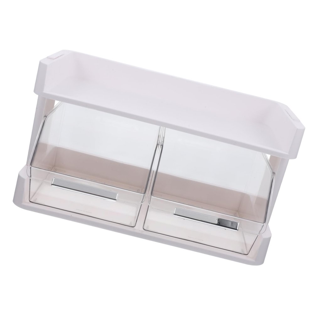 DECHOUS 2tier Tea Organizer Box Instant Bag Holder Tea Bag Holder Stand Station