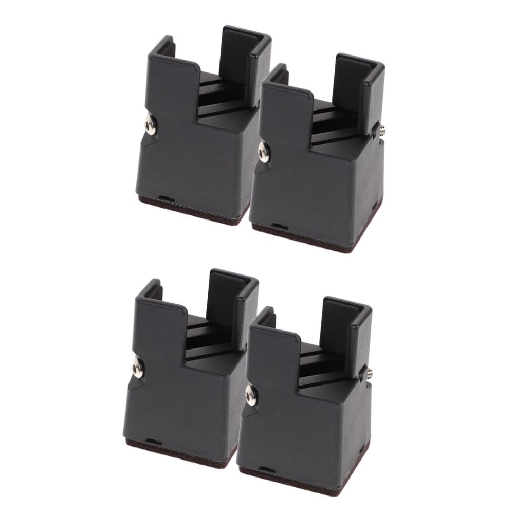 Mikinona 4pcs Adjustable Bed Risers Desk Riser Blocks Height-Boosting Furniture Lift for Sofa Couch and Table Legs Suitable for Legs