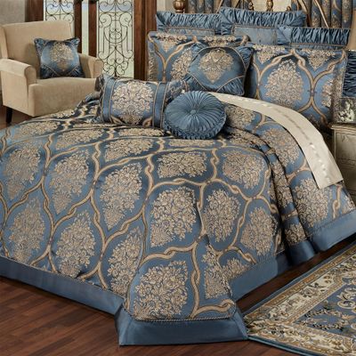 Luxurious Castleton Bedding, Cal King Bedspread, 3 Piece Set