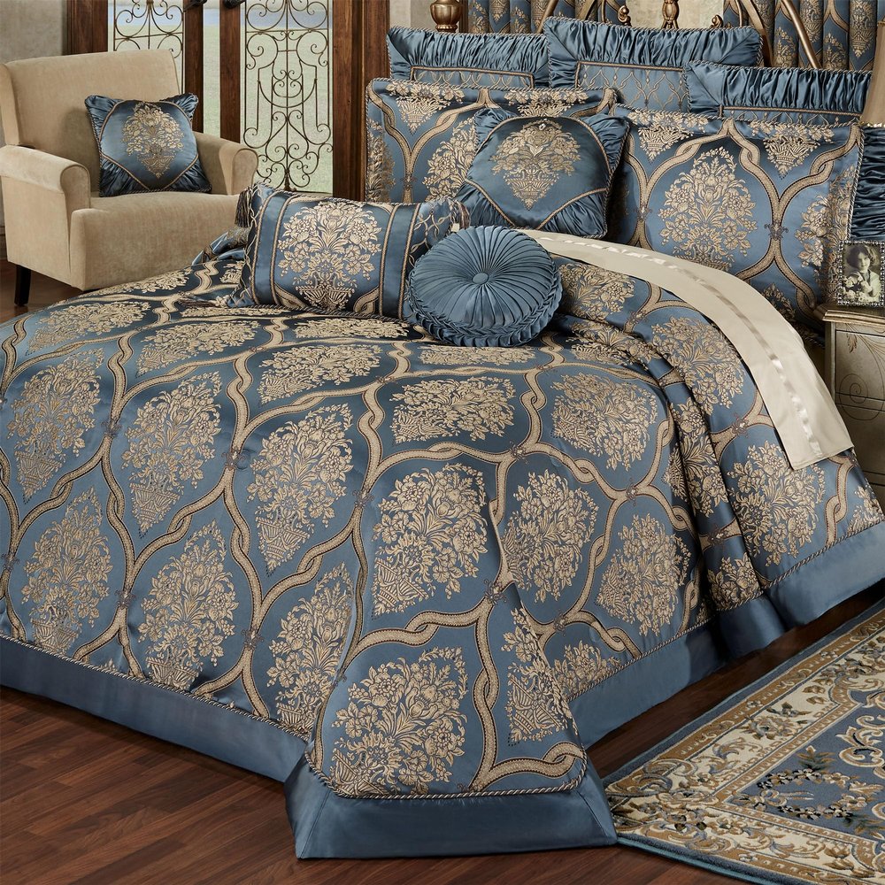 Luxurious Castleton Bedding, Cal King Bedspread, 3 Piece Set