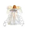 Christmas Decorations for The Holiday - Operated 10 Silver and White Angel Tree Topper 10 Inch - Decorations for Christmas sdf-146 view 2