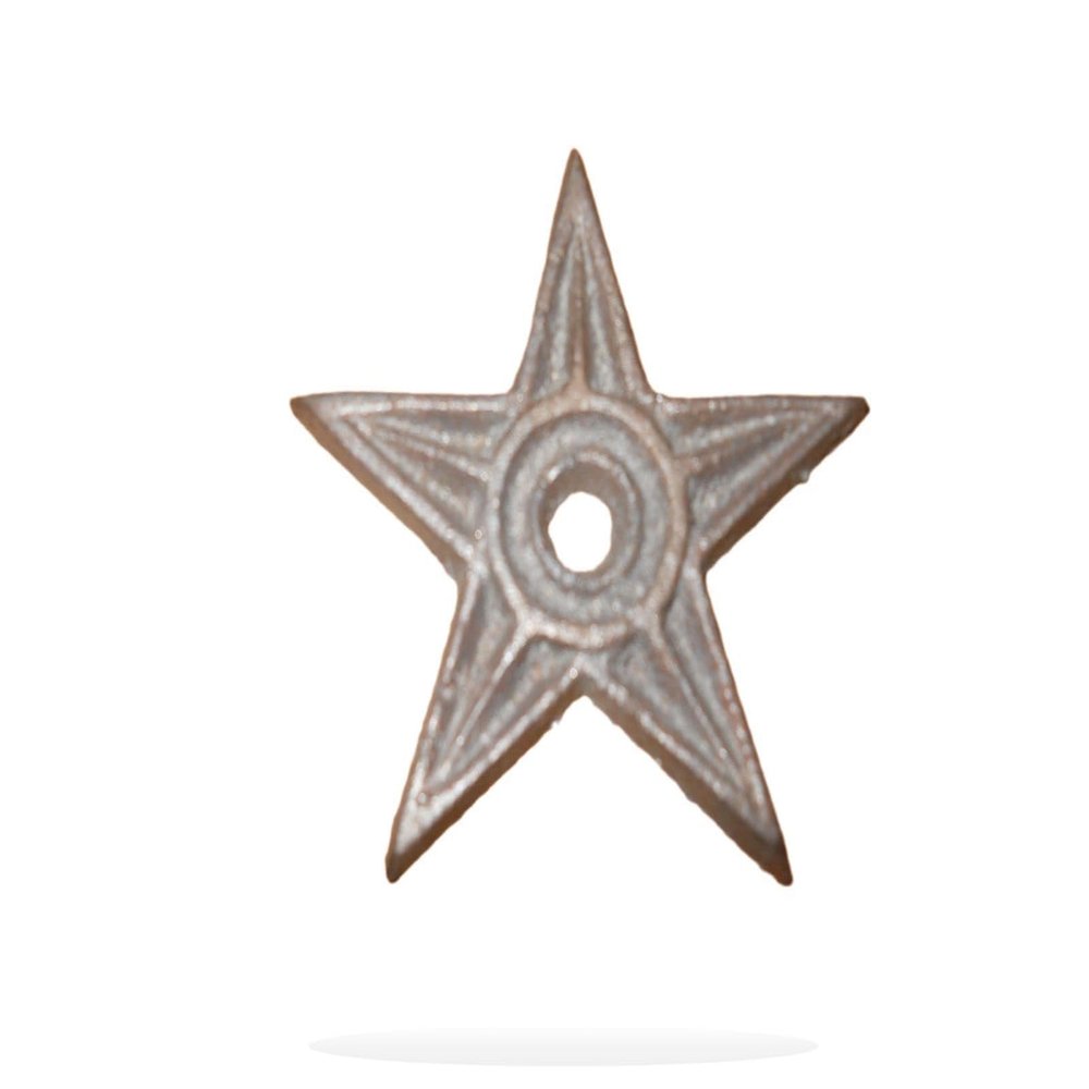 6 Cast Iron Stars Architectural Stress Washer Texas Lone Star Rustic Ranch XLR-1035 Farmhouse Home Wall Desk Office Home Decor Hanging Decorations