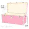 Rhino Classic XXL Storage Trunk with Wheels, Dorm Chest, Bench Coffee Table view 3