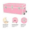 Rhino Classic XXL Storage Trunk with Wheels, Dorm Chest, Bench Coffee Table view 4