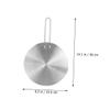 Stainless Steel Heat Diffuser Plate with Handle for Induction Cooktops view 2