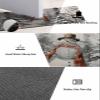 Bath Mat, Christmas Snowman Tree Winter Scarf Mountain Quick Dry Bathroom Rugs Non Slip Absorbent Thin Shower Rug Floor Mat for Bathroom, Bathtub,Sink, 16"x24" view 2