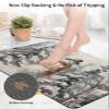 Bath Mat, Christmas Snowman Tree Winter Scarf Mountain Quick Dry Bathroom Rugs Non Slip Absorbent Thin Shower Rug Floor Mat for Bathroom, Bathtub,Sink, 16"x24" view 4
