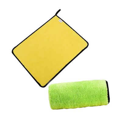 BCOATH 2pcs Thickened Fleece Cleaning Cloths Coral Towels Reusable for Kitchen Car Random Color