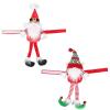 Christmas Curtain Tiebacks Decorations, Mr and Mrs Gnome Cartoon Curtain Buckle Hook Clips Window Christmas Ornaments Decorations Home Decor view 1