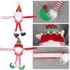 Christmas Curtain Tiebacks Decorations, Mr and Mrs Gnome Cartoon Curtain Buckle Hook Clips Window Christmas Ornaments Decorations Home Decor view 3