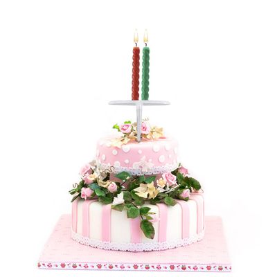 BIUDECO 100pcs Baking Decorative Base Cake Holder Cake Flower Nails Piping Needle Stick Piping Stands Tools Turntable for Decorating