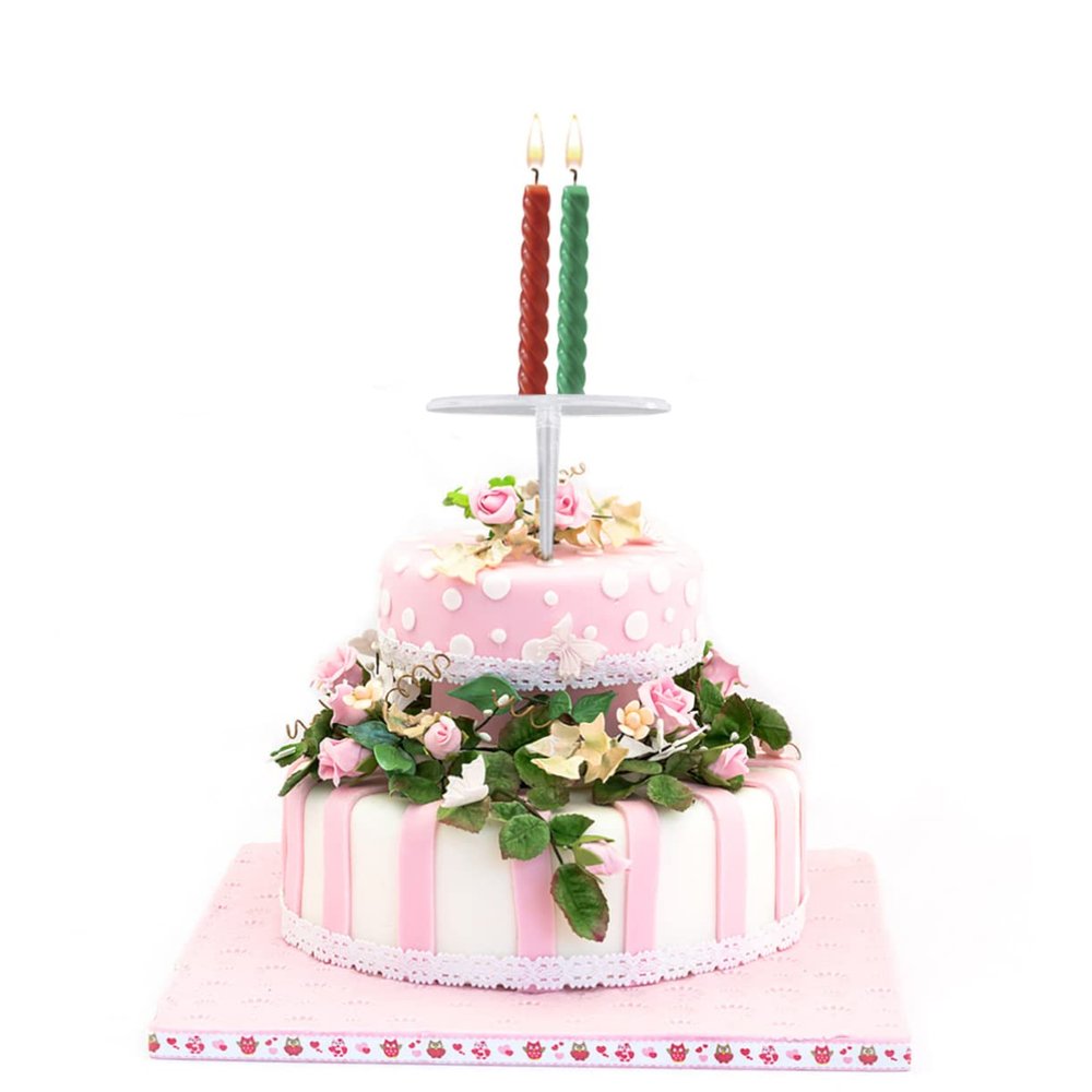 BIUDECO 100pcs Baking Decorative Base Cake Holder Cake Flower Nails Piping Needle Stick Piping Stands Tools Turntable for Decorating