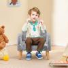 INFANS Kids Sofa with Glow in The Dark, Toddler Armchair Couch with Solid Wooden Frame Anti-Tipping, Upholstered Comfy Foam Children Chair for Kindergarten Playroom Preschool, Gift for Boys Girls view 2