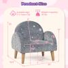 INFANS Kids Sofa with Glow in The Dark, Toddler Armchair Couch with Solid Wooden Frame Anti-Tipping, Upholstered Comfy Foam Children Chair for Kindergarten Playroom Preschool, Gift for Boys Girls view 3