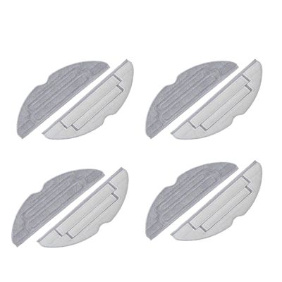 UMXUDAO for Ro-borock S8 Pro Ultra Mop Rag Accessories S8/S8+ Robot Vacuum Cleaner Replacements Parts of Vibra-Rise Mop Cloth(8 psc mop)