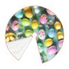 Happy Easter Holiday Print Christmas Tree Dress Holiday Party Tree Dress Decorated New Year Halloween Tree mat view 3
