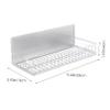 HOLIDYOYO Magnetic Fridge Spice Rack Easy to Install Magnetic Storage Shelf Non-damaging view 2