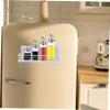 HOLIDYOYO Magnetic Fridge Spice Rack Easy to Install Magnetic Storage Shelf Non-damaging view 3