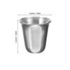 LUOZZY 10pcs Stainless Steel Cup Holy Metal Cup Model Stackable Littel Drinking Cup Photo Props for DIY Crafts Religious Party Supply - Silver view 2