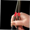 6pcs Plastic Chopsticks Training Covers Helper Clips for Adults view 2