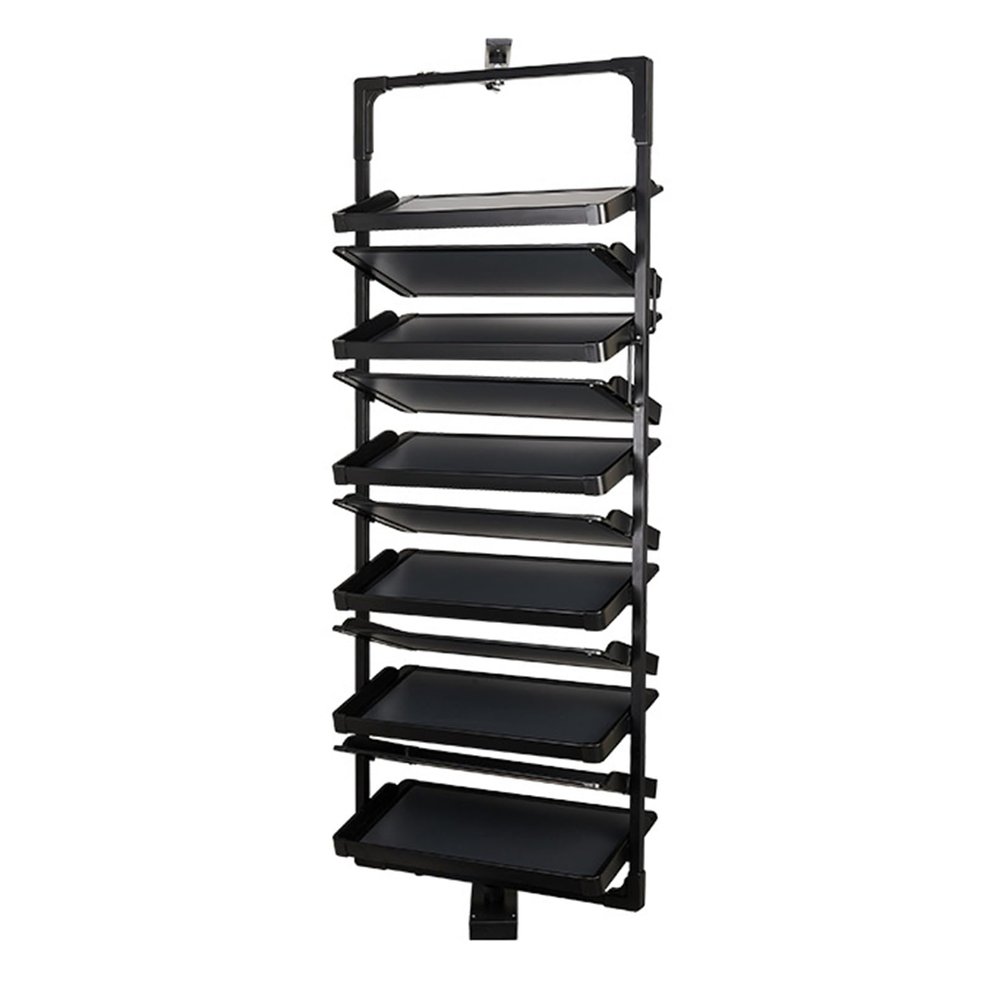 Shoe Rack 360Rotating Pull-Out Organizer for Closet Shoe Cabinet,Adjustable Height Retractable Metal Stackable Shoe Rack, Vertical Shelf Organizer for Small Bedroom Closet, Space Saving Storage, Blac