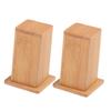 BIUDECO 2pcs Bamboo Toothpick Holder Elegant Carrier for Dining Table Restaurant Cafe and Stylish Toothpick Box for Home Use view 1