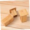 BIUDECO 2pcs Bamboo Toothpick Holder Elegant Carrier for Dining Table Restaurant Cafe and Stylish Toothpick Box for Home Use view 3