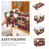 Bolaz Storage Bins with Lids and Handles,Christmas Red Plaid Storage Box Storage Basket with Cover Collapsible Organizer Containers for Home Closet, Shelves view 4