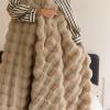 BENBOR Ultra-Soft Luxury Velvet Blanket,Microfiber Pillow Caover Faux Fur,Double-Sided Plush Comfort Fur Throw Blanket,Pillowcase Color Super Warm Sofa Bed Office Nap Winter Blanket (Camel, 45cm) view 4
