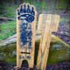 Online Solution Norse Bear Paw Viking Slab Campfire Chair | Viking Chair Art Tail As Well Bow Hunters Light Stained Finish Pine Wood view 4