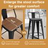 Andeworld Metal Bar Stools Set of 4, 26 inch Counter Height Barstools with Backs Farmhouse Modern High Back Bar Stools with Larger Seat Kitchen Dining Bar Chairs,Matte Black view 4