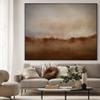 60"x72" XL Framed Wall Art - Rustic Abstract Landscape Beige and Brown (Frame Assembly Required) view 3
