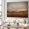 60"x72" XL Framed Wall Art - Rustic Abstract Landscape Beige and Brown (Frame Assembly Required) view 4