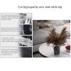 DXYDZSWD Slate Coffee Table, Nordic Living Room Sofa Side TableNegotiation Table, Small Apartment Round Bedside Table,Afternoon Tea Table(E,70x45cm) view 3